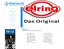 Tablet Screenshot of manfreco.com